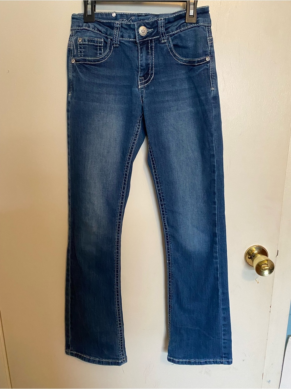 Girls Wired Heart Bootcut Jeans